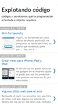 Mobile Screenshot of explotandocodigo.blogspot.com