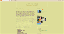 Desktop Screenshot of aintnosnob.blogspot.com