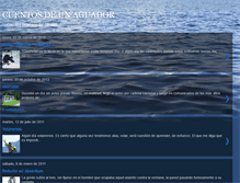 Tablet Screenshot of cuentosdelaguador.blogspot.com