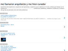 Tablet Screenshot of mellamaronarquitectoymehicecurador.blogspot.com