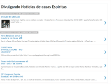 Tablet Screenshot of divulgandoeventosespiritas.blogspot.com