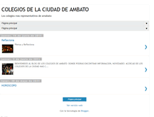 Tablet Screenshot of colegiosdeambato.blogspot.com