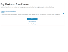 Tablet Screenshot of maximumburnxtreme.blogspot.com
