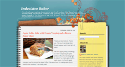 Desktop Screenshot of indecisivebaker.blogspot.com