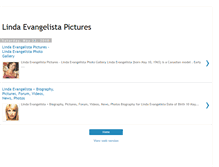Tablet Screenshot of linda-evangelista-pictures.blogspot.com
