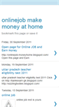 Mobile Screenshot of onlinejob-moneyhome.blogspot.com