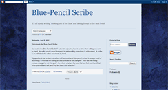 Desktop Screenshot of bluepencilscribe.blogspot.com