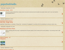 Tablet Screenshot of paperleafstudio.blogspot.com