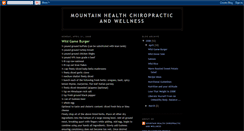 Desktop Screenshot of mountainhealthchiropracticandwellness.blogspot.com