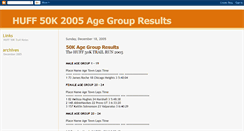 Desktop Screenshot of huff50k2005ageresults.blogspot.com