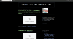 Desktop Screenshot of elproyectodelmilano.blogspot.com