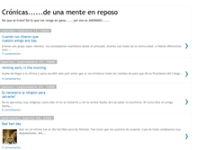 Tablet Screenshot of cronicasenreposo.blogspot.com