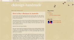 Desktop Screenshot of ckdesign-handmade.blogspot.com