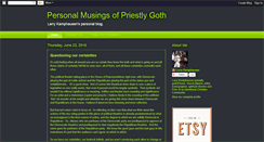 Desktop Screenshot of priestlygoth.blogspot.com