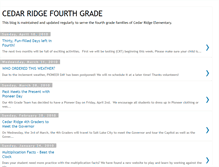 Tablet Screenshot of crfourthgrade.blogspot.com