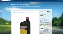 Desktop Screenshot of electric-chainsaw-sale.blogspot.com