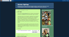 Desktop Screenshot of monstersightings.blogspot.com