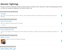 Tablet Screenshot of monstersightings.blogspot.com