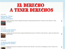 Tablet Screenshot of derechosatenerderechos.blogspot.com