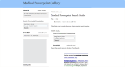 Desktop Screenshot of freemedicalpowerpoints.blogspot.com