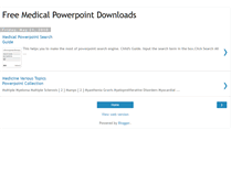 Tablet Screenshot of freemedicalpowerpoints.blogspot.com