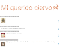 Tablet Screenshot of miqueridociervo.blogspot.com