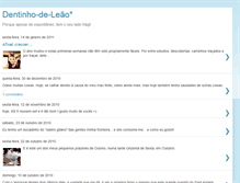 Tablet Screenshot of dentinhodeleao.blogspot.com