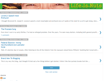 Tablet Screenshot of life-is-nuts.blogspot.com