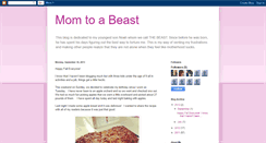 Desktop Screenshot of momtoabeast.blogspot.com