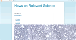Desktop Screenshot of newsonrelevantscience.blogspot.com