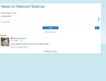 Tablet Screenshot of newsonrelevantscience.blogspot.com
