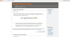 Desktop Screenshot of googlewatch-ro.blogspot.com