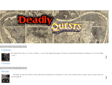 Tablet Screenshot of deadlyquests.blogspot.com