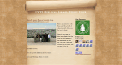 Desktop Screenshot of cvtsisraelstudytour.blogspot.com