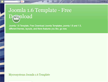 Tablet Screenshot of joomla16template.blogspot.com