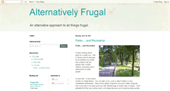 Desktop Screenshot of alternativelyfrugal.blogspot.com