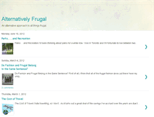 Tablet Screenshot of alternativelyfrugal.blogspot.com