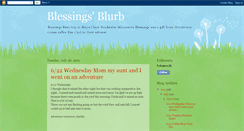 Desktop Screenshot of blessingsbear.blogspot.com