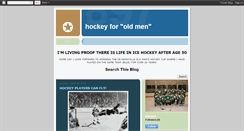Desktop Screenshot of hockeyforoldmen.blogspot.com