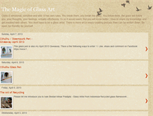 Tablet Screenshot of magic-glassart.blogspot.com