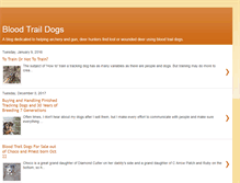 Tablet Screenshot of bloodtraildogs.blogspot.com