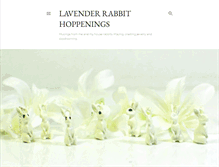 Tablet Screenshot of lavenderrabbitstudio.blogspot.com