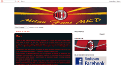 Desktop Screenshot of milanfansmkd.blogspot.com