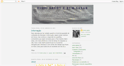 Desktop Screenshot of fisiosaudeebemestar.blogspot.com