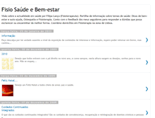 Tablet Screenshot of fisiosaudeebemestar.blogspot.com