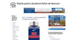 Desktop Screenshot of pastile-scaderea-poftei-de-mancare.blogspot.com