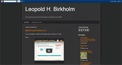 Desktop Screenshot of leopoldbirkholm.blogspot.com