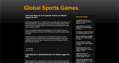 Desktop Screenshot of globalsportsgames.blogspot.com