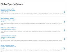 Tablet Screenshot of globalsportsgames.blogspot.com