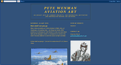 Desktop Screenshot of petewenmanaviationart.blogspot.com